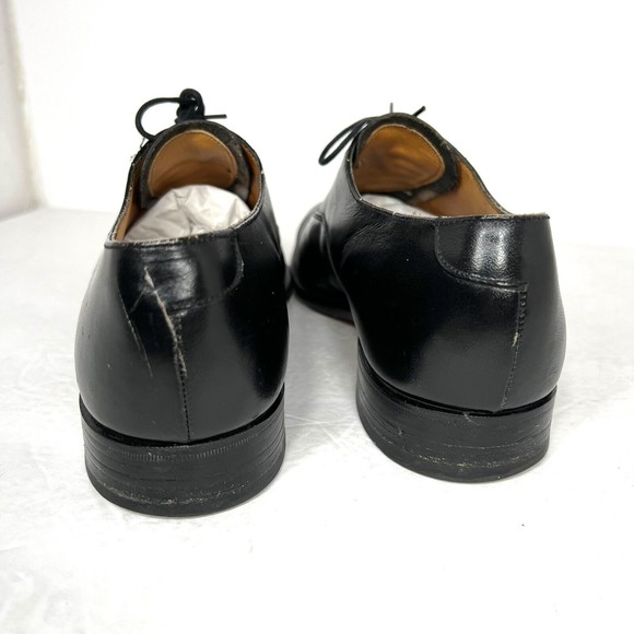Grenson S Series Mens Black Leather Lace up Oxford Brogues Shoes Size 10 EF